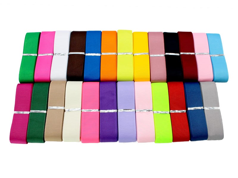 Jesep 100 Yards 1" Soild Grosgrain Ribbon Boutique Gift Wrapping Package Ribbon, DIY Crafts Bow Hair Headband Accessories Assorted Ribbon (1" 2.5cm) - Image 3